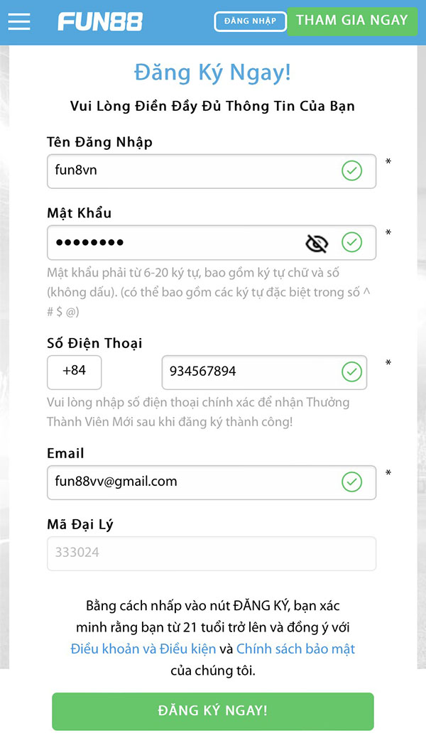 Thành viên mới đăng ký Fun88 cần lưu ý những vấn đề nào?