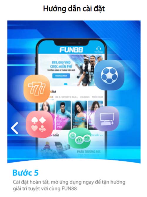 Fun88 điện thoại android