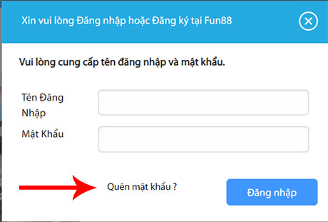 Cách đổi mật khẩu tài khoản tại Fun88